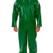 TINGLEY Safetyflex® Coverall, Green, Specialty PVC on 150D Polyester, 4XL V41108.4X